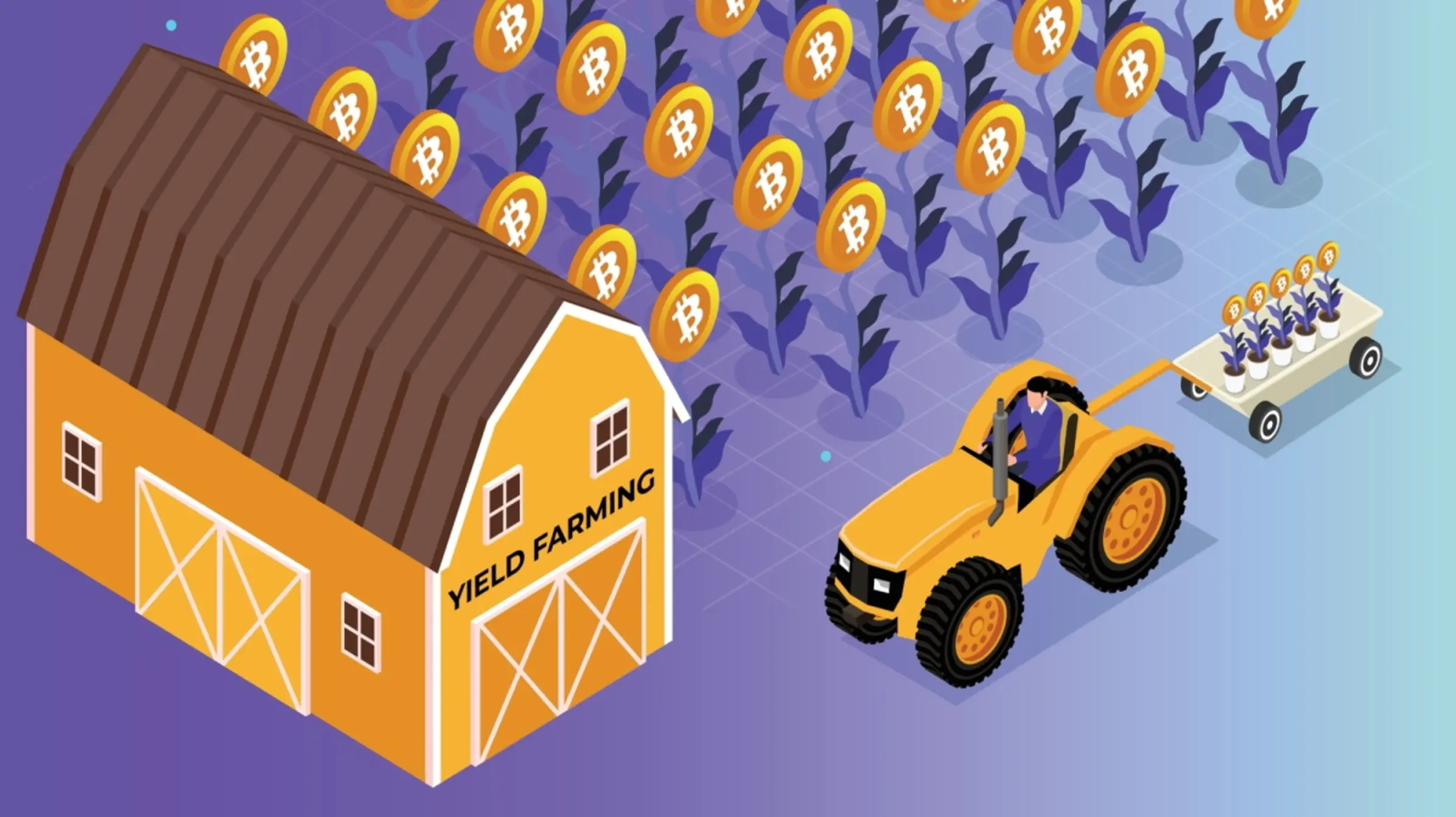 Advanced yield farming illustration
